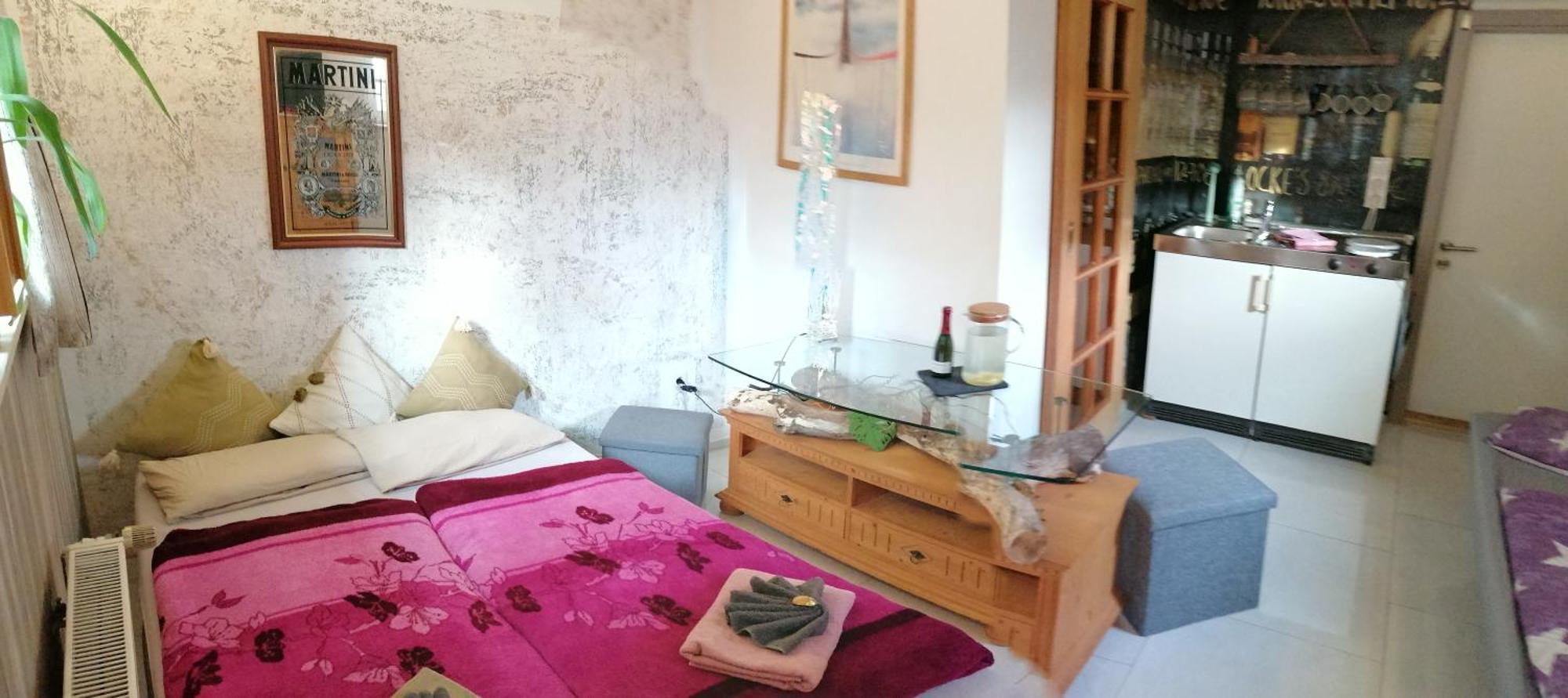 Friedrichsgrun Kleines Studio Im Eichenwaeldchen, 1 Zimmer Kueche Bad מראה חיצוני תמונה